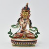 Hand Painted Copper Alloy with 24 Karat Gold Gilded 8.75" Vajrasattva Dorjesempa Statue