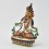 Hand Painted Copper Alloy with 24 Karat Gold Gilded 8.75" Vajrasattva Dorjesempa Statue