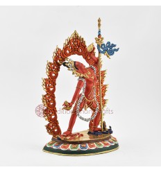 Hand Made Gold Gilded and MultiColor Finish 12.5" Vajrayogini Statue