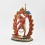 Hand Made Gold Gilded and MultiColor Finish 12.5" Vajrayogini Statue
