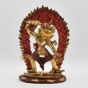 Hand Made Gold Gilded and Hand Painted Face 7.5" Ekajata Statue