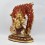 Hand Made Copper Alloy 24 Karat Gold Gilded and Hand Painted Face 13.5" Vajrapani Statue