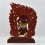 Hand Made Copper Alloy 24 Karat Gold Gilded and Hand Painted Face 13.5" Vajrapani Statue