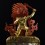 Hand Made Gold Gilded and Hand Painted Face 20" Achala - Chandamaharoshana Statue