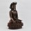 Hand Made Copper Alloy in Oxidation Finish 13.25" Crowned Sakyamuni Buddha Statue