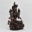 Hand Carved Copper Alloy in Oxidation Finish 13.75" Green Tara / Drolma Statue