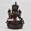 Hand Carved Copper Alloy in Oxidation Finish 13.75" Green Tara / Drolma Statue