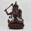 Hand Made Copper Alloy in Oxidation Finish 14.5" Manjushri / Jambiyang Statue