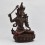 Hand Made Copper Alloy in Oxidation Finish 14.5" Manjushri / Jambiyang Statue