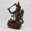 Hand Made Copper Alloy in Oxidation Finish 14.5" Manjushri / Jambiyang Statue