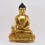 Hand Made Copper Alloy Gold Gilded and Hand Painted Face 15.5" Medicine Buddha Statue