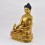 Hand Made Copper Alloy Gold Gilded and Hand Painted Face 15.5" Medicine Buddha Statue