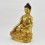 Hand Made  Gold Gilded and Hand Painted Face 13" Shakyamuni Buddha Statue