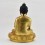 Hand Made  Gold Gilded and Hand Painted Face 13" Shakyamuni Buddha Statue