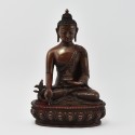 Hand Made Copper Alloy in Oxidation Finish 8.5" Medicine Buddha / Menlha Statue