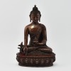 Hand Made Copper Alloy in Oxidation Finish 8.5" Medicine Buddha / Menlha Statue