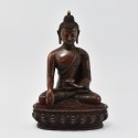 Hand Made Copper Alloy in Oxidation Finish 8.5" Shakyamuni Buddha / Tomba Statue