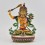 Hand Painted Copper Alloy with 24 Karat Gold Gilded 8.5" Manjushri Jambiyang Statue