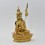 Hand Made Copper Alloy with 24 Karat Gold Gilded 9" Guru Rinpoche Statue