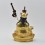 Hand Made Copper Alloy with 24 Karat Gold Gilded 9" Guru Rinpoche Statue