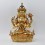 Hand Made Copper Alloy with Gold Gilded 12.5" Chenrezig /Avalokiteshvara Statue