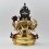 Hand Made Copper Alloy with Gold Gilded 12.5" Chenrezig /Avalokiteshvara Statue