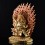 Hand Made  Copper Alloy Gold Gilded and Hand Painted Face 18.75" Vajrapani Statue