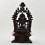 Hand Made Copper Alloy in Oxidation Finish 17" Aparamita on Throne Sculpture Statue