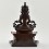 Hand Made Copper Alloy in Oxidation Finish 17" Aparamita on Throne Sculpture Statue