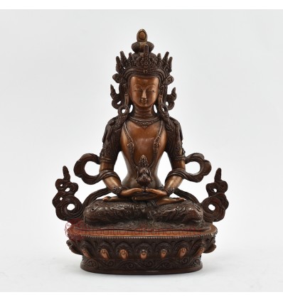 Hand Made Copper Alloy in Oxidation Finish 9" Aparamita Statue