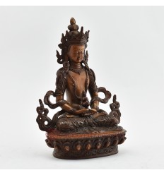 Hand Made Copper Alloy in Oxidation Finish 9" Aparamita Statue
