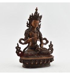 Hand Made Copper Alloy in Oxidation Finish 9" Vajrasattva / Dorjesempa Statue