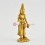 Machine Made Gold Plated Copper Alloy 6" Bodhisattva Maitreya - The Future Buddha Statue