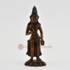 Machine Made Oxidized Copper Alloy 6" Bodhisattva Maitreya - The Future Buddha Statue