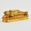 Machine Made Gold Plated Copper Alloy 6.25" Nirvana Buddha Statue
