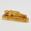 Machine Made Gold Plated Copper Alloy 6.25" Nirvana Buddha Statue