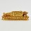 Machine Made Gold Plated Copper Alloy 6.25" Nirvana Buddha Statue