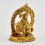 Machine Made  Gold Plated Copper Alloy 3.5" Vaisravana Statue