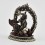 Machine Made  Silver Plated Oxidized Copper Alloy3.5" Vaisravana Statue