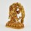 Machine Made  Gold Plated Copper Alloy 4.5" Vajrakilaya Statue