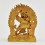 Machine Made  Gold Plated Copper Alloy 4.5" Vajrakilaya Statue