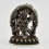 Machine Made Oxidized Copper Alloy and Silver Plated 4.5" Vajrakilaya Statue