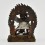 Machine Made Oxidized Copper Alloy and Silver Plated 4.5" Vajrakilaya Statue