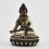 Machine Made Silver Plated Copper Alloy in Oxidation Finish 4.5" Eight Manifestations of Padmasambhava Statues Set