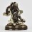 Machine Made Silver Plated Copper Alloy in Oxidation Finish 4.5" Eight Manifestations of Padmasambhava Statues Set
