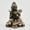 Machine Made Silver Plated Copper Alloy in Oxidation Finish 4.5" Eight Manifestations of Padmasambhava Statues Set