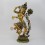 Hand Made Copper Alloy with Gold (Electro) and Silver Plated 16.5" Chintamani Lokeshwor Statue