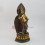Hand Made Copper Alloy with Gold (Electro) and Silver Plated 14.5" Dancing Manjushri Statue