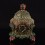 Gold Plated Copper Alloy Decorated 9.5" Chakrasamvara Statue Gulpa - Rice Bowl