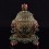 Gold Plated Copper Alloy Decorated 9.5" Chakrasamvara Statue Gulpa - Rice Bowl